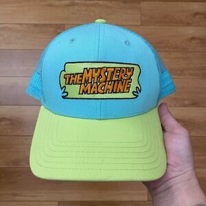 Scooby Doo The Mystery Machine Snapback Mesh-Back Hat Teal & Lime Green